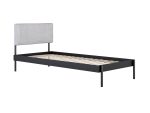 Łóżko metalowe Minimal z zagłówkiem 90x200 cm