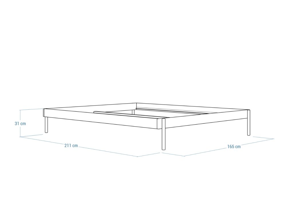 Łóżko metalowe Minimal 160x200 cm - obrazek 4