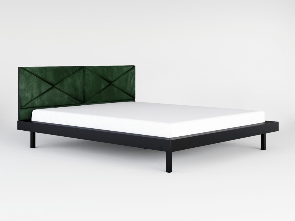 Łóżko metalowe Acero z zagłówkiem 160x200 cm - obrazek 4