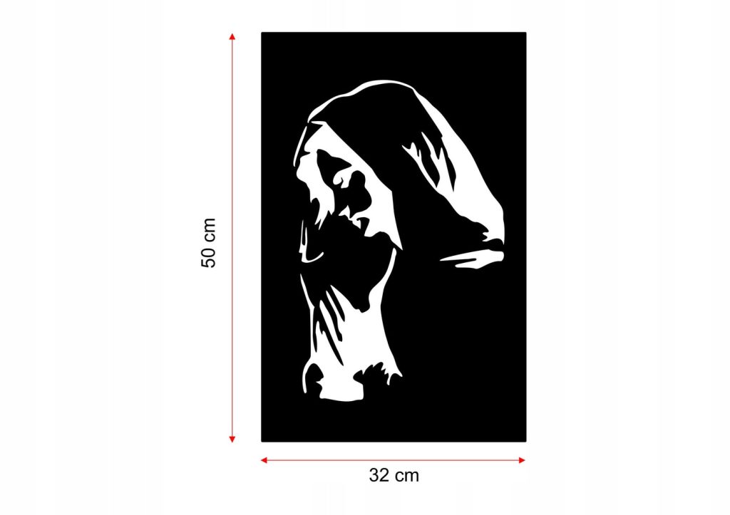 Obraz metalowy na ścianę Matka Boska KNS011 50 cm - obrazek 3