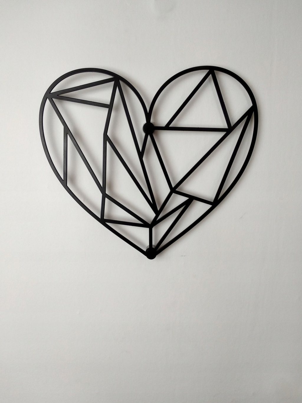 Dekoracja ścienna metalowa Serce DES018 100 cm - obrazek 4