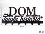 Wieszak metalowy na ubrania Dom jest… 60 cm - obrazek 4