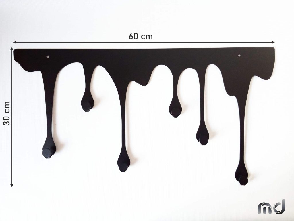 Wieszak łazienkowy Krople WIE077 60 cm - obrazek 4