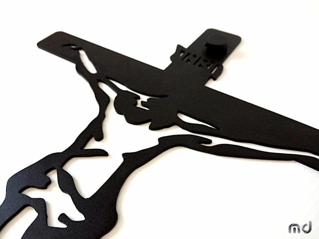 Krzyż metalowy na ścianę KNS002 50 cm - obrazek 4