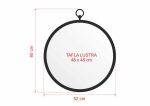 Lustro metalowe skandynawskie Harstad 60 cm - obrazek 2