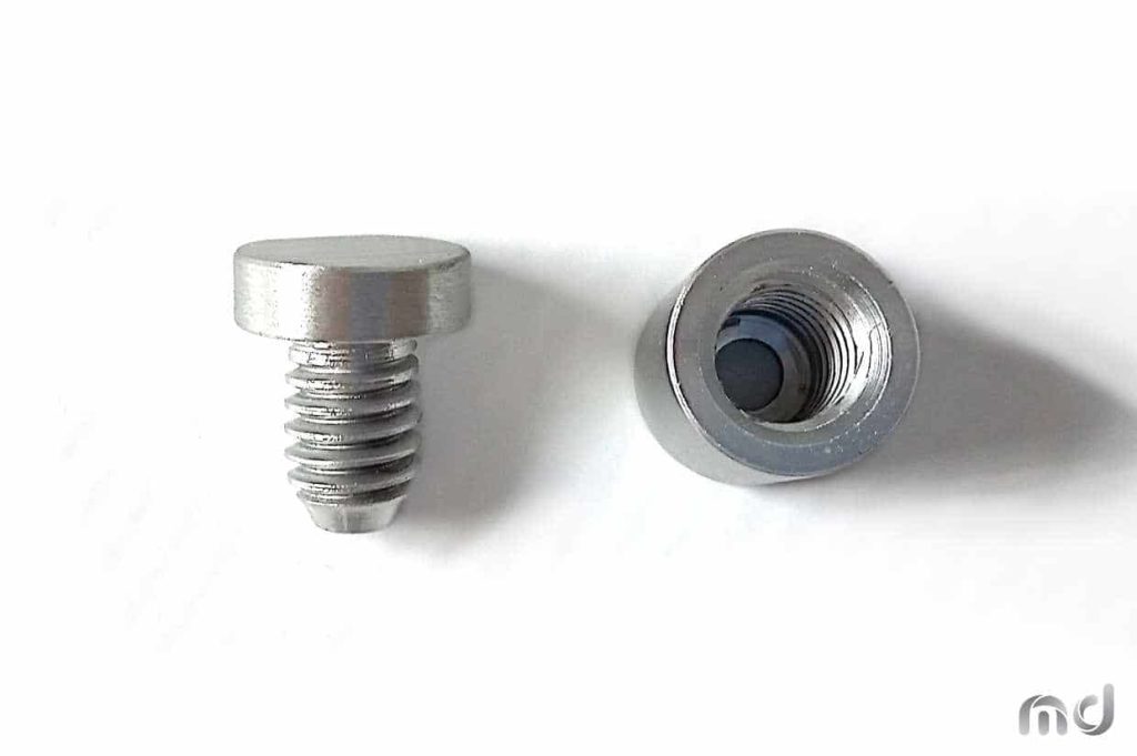 Dystans aluminium 13x13mm srebrny - obrazek 3