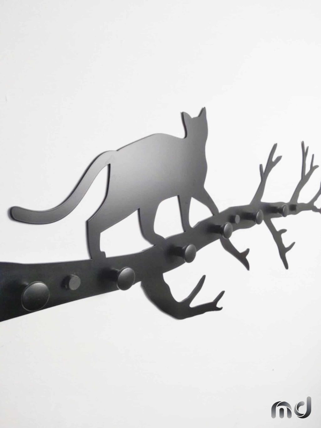 Wieszak metalowy ścienny Gałąź 60 cm - obrazek 3