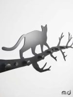 Wieszak metalowy ścienny Gałąź 60 cm - obrazek 3