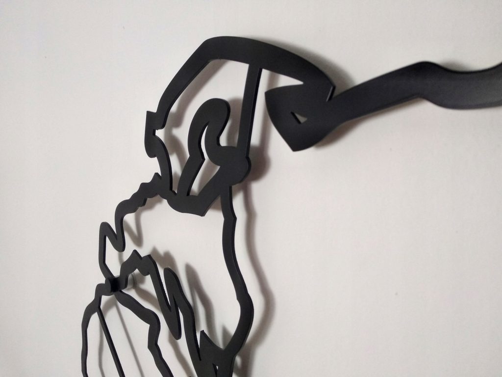 Metalowa mapa świata DES014 150 cm - obrazek 6