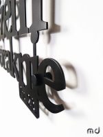 Dekoracja metalowa napis na ścianę Psalm 60 cm - obrazek 10