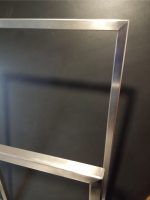 Wieszak na ręczniki stojący stal nierdzewna szlif M - obrazek 4