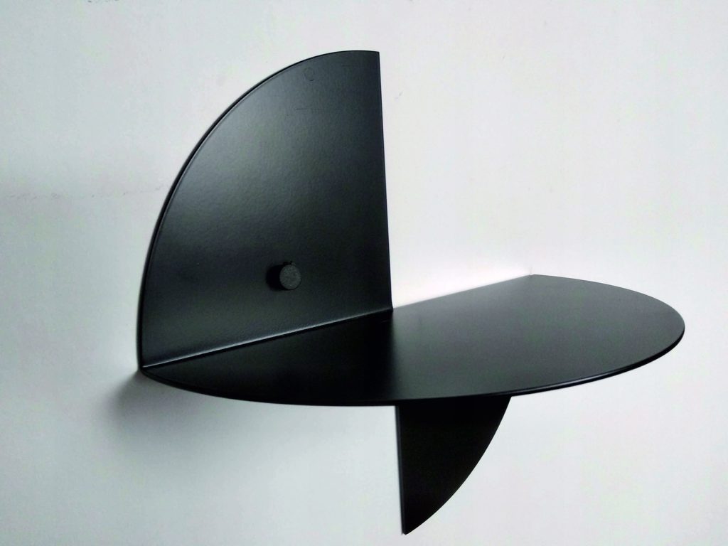 Półka metalowa na książki koło POL014 30 cm - obrazek 5