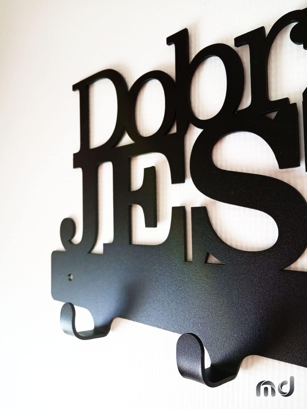 Wieszak metalowy ścienny WIE147 40 cm - obrazek 3