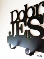 Wieszak metalowy ścienny WIE147 40 cm - obrazek 3