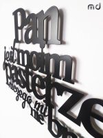 Dekoracja metalowa napis na ścianę Psalm 60 cm - obrazek 11