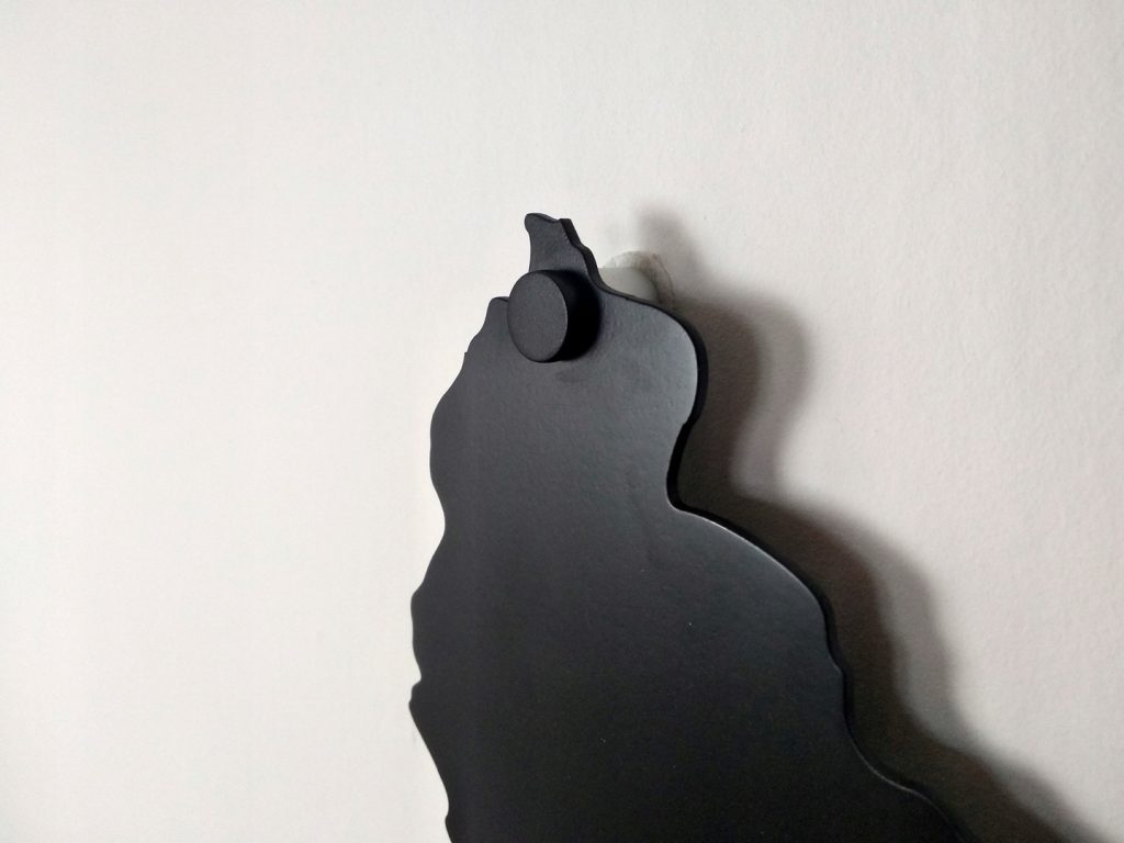 Metalowa mapa świata ścienna do pokoju DES009 170 cm - obrazek 3