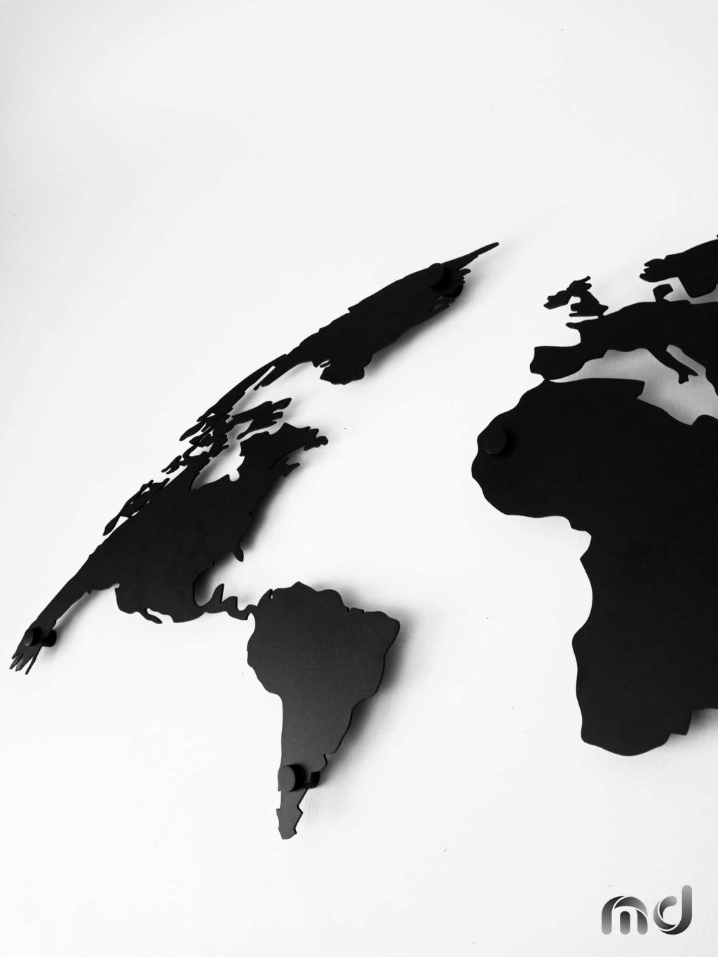 Mapa świata metalowa DES63 90 cm - obrazek 5