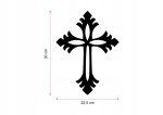 Krzyż metalowy na ścianę KNS010 30 cm - obrazek 5