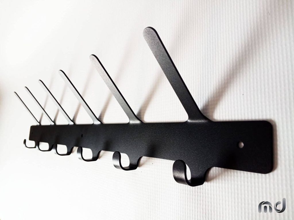 Wieszak metalowy na ubrania prosty 60 cm - obrazek 4