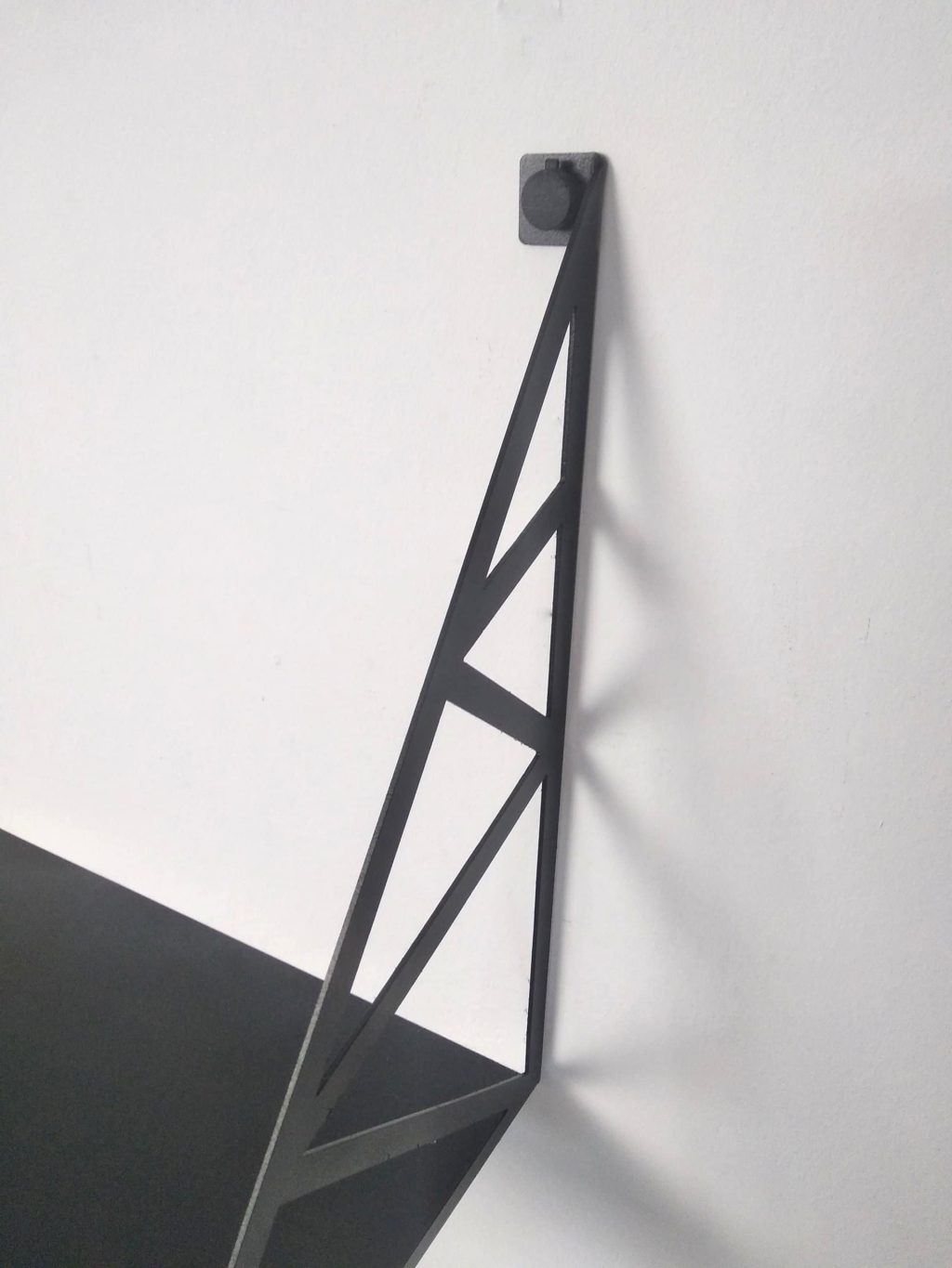 Metalowa półka POL028 do salonu loft 40 cm - obrazek 3