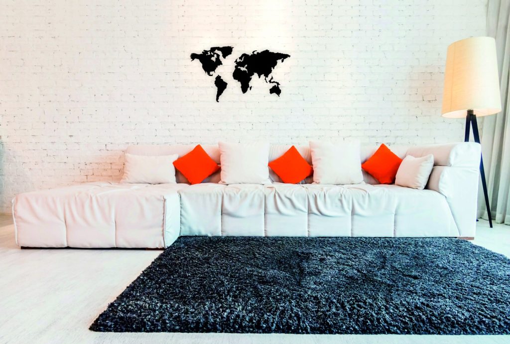 Metalowa mapa świata na ścianę DES009 100 cm - obrazek 3