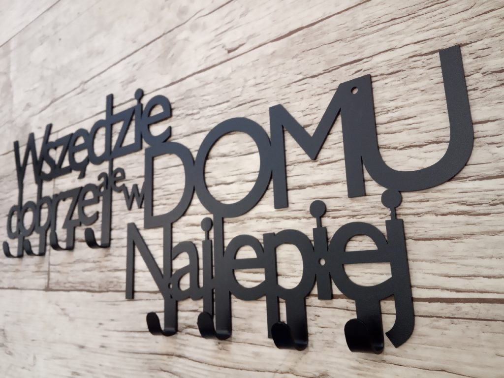 Wieszak metalowy Wszędzie dobrze WIE181 80 cm - obrazek 5