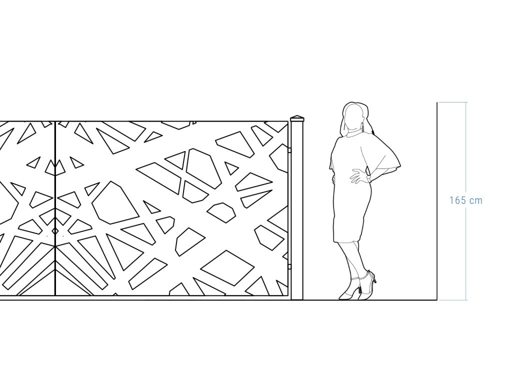 Brama dwuskrzydłowa Elisa 400×150 cm - obrazek 4