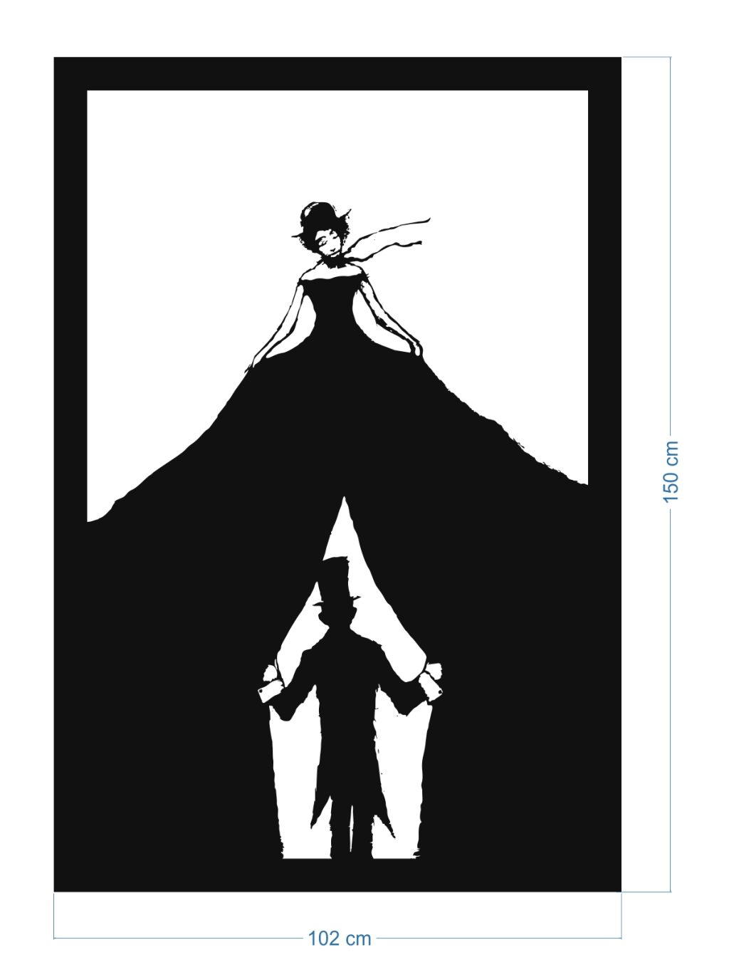 Obraz metalowy ścienny Circus 102x150 cm - obrazek 4