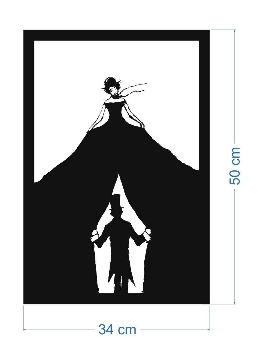 Obraz metalowy ścienny Circus 34x50 cm - obrazek 2