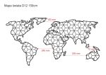 Metalowa mapa świata DES012 150 cm - obrazek 2