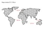 Metalowa mapa świata DES013 100 cm - obrazek 2