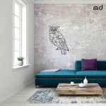 Dekoracja metalowa geometryczna Sowa 100 cm - obrazek 3