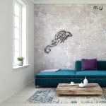 Dekoracja ścienna metalowa Gekon 72 cm - obrazek 3