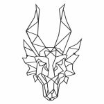 Metalowa ścienna dekoracja Smok 75 cm