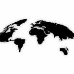 Mapa świata DES063 150 cm