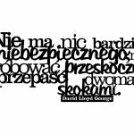 Napis cytat dekoracja Nie ma nic DES066 60 cm