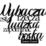 Napis cytat na ścianę Wybaczać DES068 40 cm