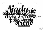 Cytat napis metalowy Nigdy 40 cm - obrazek 2