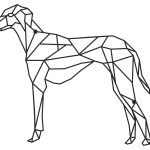 Dekoracja ścienna metalowa Pies DES007 60 cm