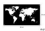 Obraz metalowy mapa świata DES81 60 cm - obrazek 2