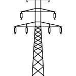 Dekoracja ścienna metalowa Słup energetyczny DES086 50 cm