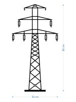 Dekoracja ścienna metalowa Słup energetyczny DES086 60 cm - obrazek 2