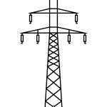 Dekoracja ścienna metalowa Słup energetyczny DES086 70 cm