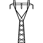 Dekoracja ścienna metalowa Słup energetyczny DES087 50 cm