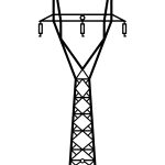 Dekoracja ścienna metalowa Słup energetyczny DES087 60 cm