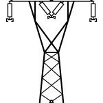 Dekoracja ścienna metalowa Słup energetyczny DES088 70 cm
