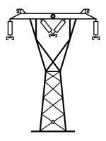 Dekoracja ścienna metalowa Słup energetyczny DES088 70 cm