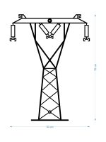 Dekoracja ścienna metalowa Słup energetyczny DES088 70 cm - obrazek 2