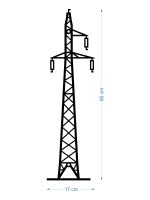 Dekoracja ścienna metalowa Słup energetyczny DES089 60 cm - obrazek 2