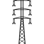 Dekoracja ścienna metalowa Słup energetyczny DES090 50 cm
